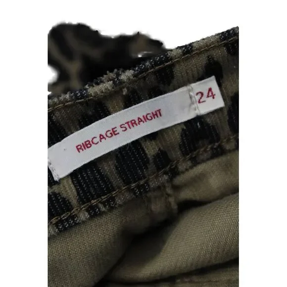 Levis Women Cropped Pants Brown Leopard Print 25in Inseam Size 24 - Picture 6 of 7